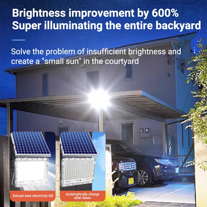 3000W Solar Light BUY 1 TAKE 1 Outdoor LED Solar Flood Light Waterproof IP67 Solar Lamp - Image 2