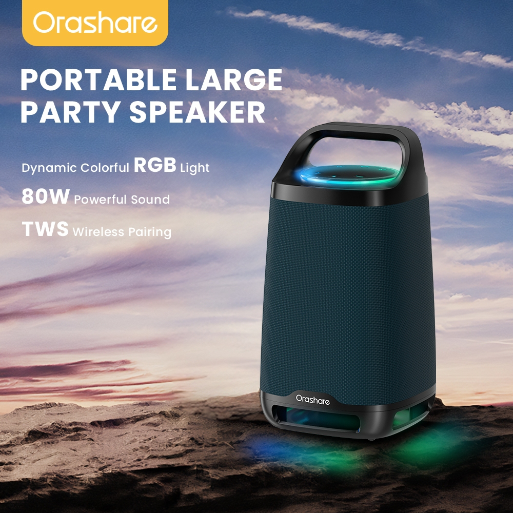 [FLASH SALE] Orashare BS21 Bluetooth Speaker 80W Sound Big Size Party Speaker with RGB — view 2