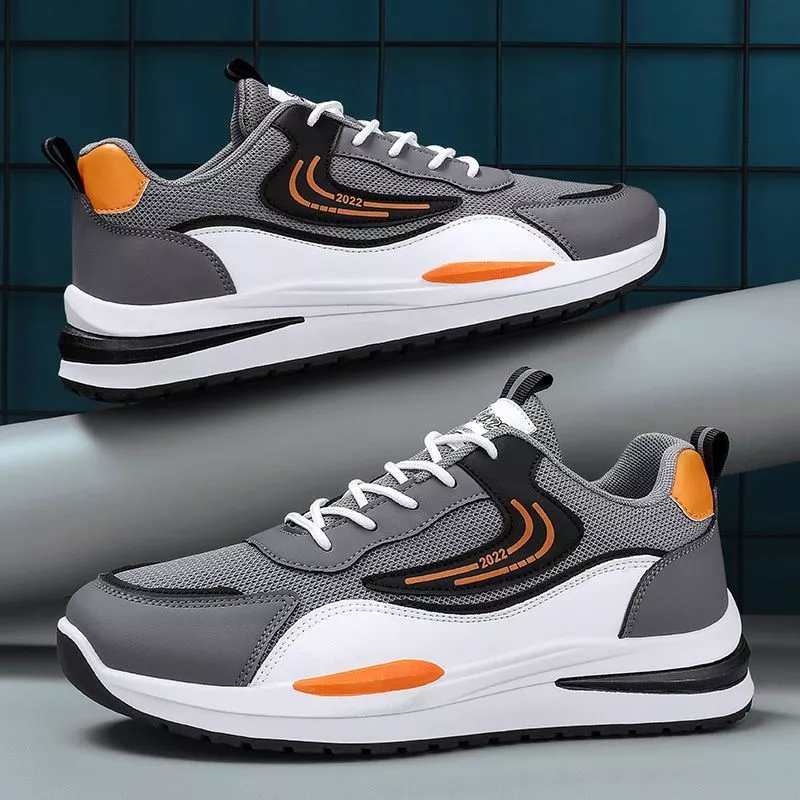 Korean Sports Running Shoes For Men Casual Rubber Shoes For Men Thick Bottom Comfortable Sneakers - Image 5