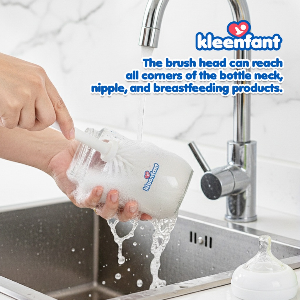 Kleenfant Natural Baby Bottle and Nipple Cleanser (500ml) Refill Pack of 2 Feeding Bottle Wash - Image 2