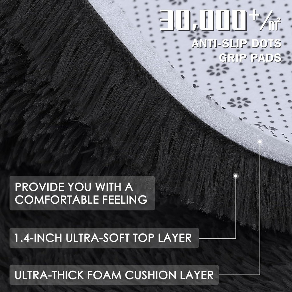 IMUTO Colorful Carpet Living Room Carpet Bedroom/Livingroom Rug Soft＆Comfortable Antislip Floor Mat - Image 5