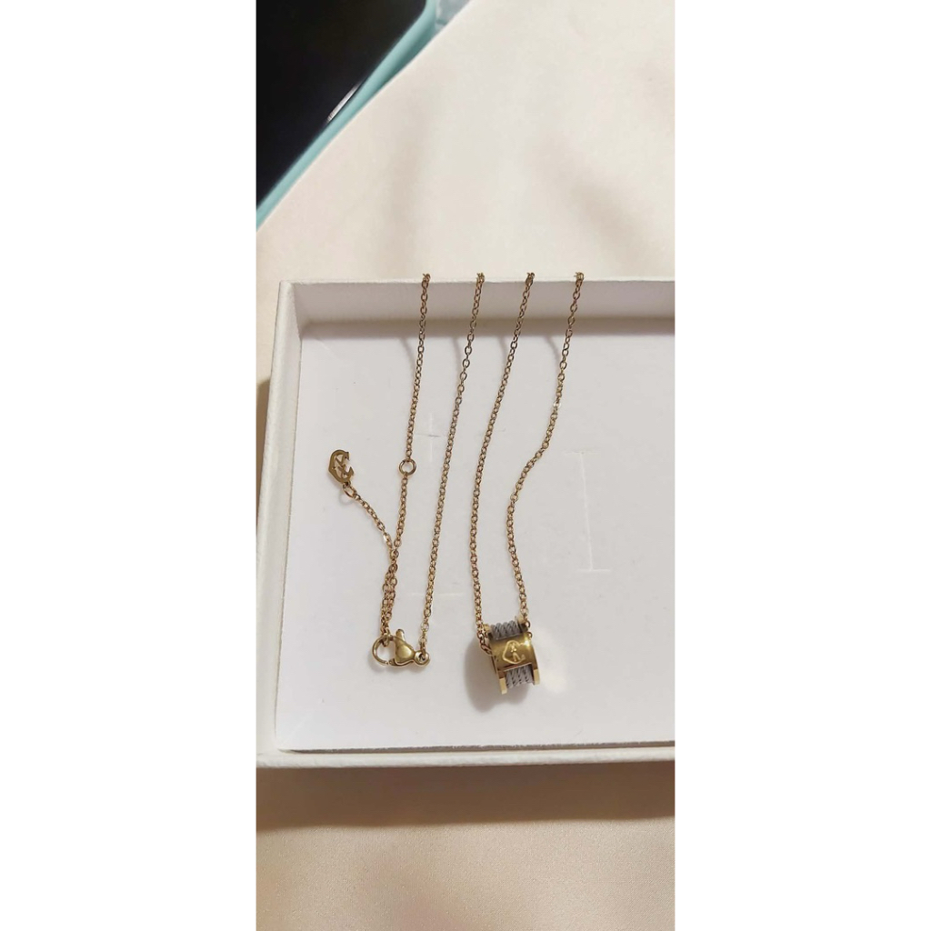 Charriol-Inspired Two-Tone Pendant Necklace | Adjustable 16–18 Inches product photo 5