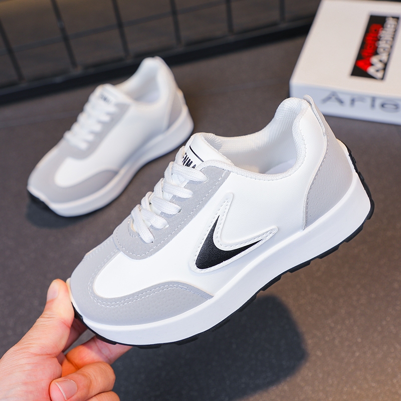 【On Hand】 Korean Shoes For Kids Girls Rubber Shoes Sneakers White Shoes Cute Baby Shoes Size 26-37 - Image 4