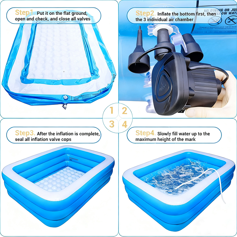 Large inflatable swimming pool Family Outdoor Swimming Pool Durable Portable - Image 6