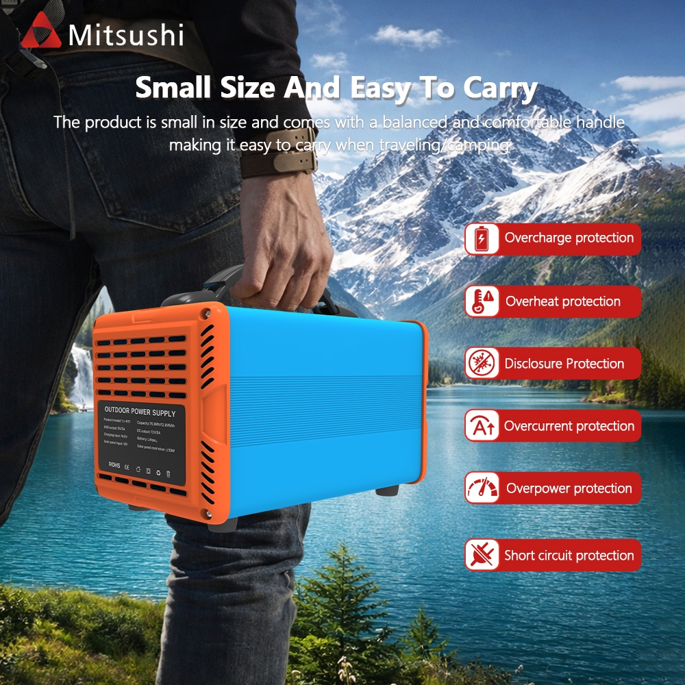 Mitsushi Portable Power Station Large Capacity Emergency Power Supply Home Outdoor — view 5