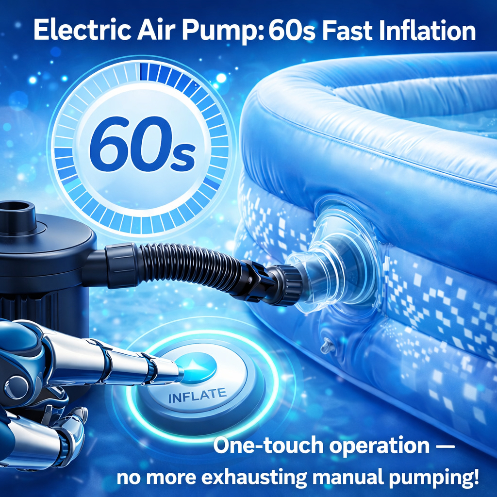 Inflatable Swimming Pool Kids Swimming Pool Baby Swimming Pool Family Size Swimming - Image 6