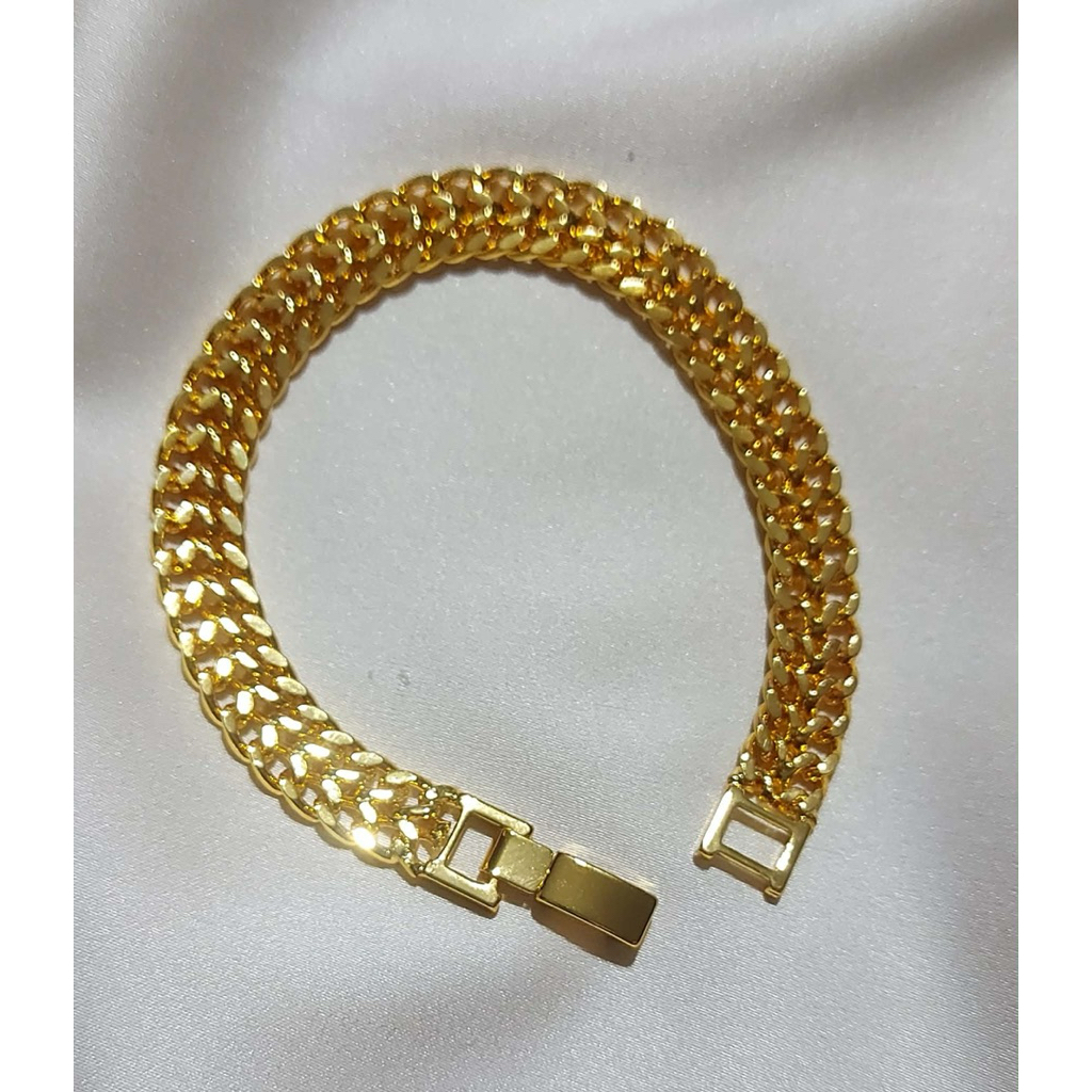 Heartbiz Bracelet | 19cm | Yellow Gold Setting | Elegant Romantic Design