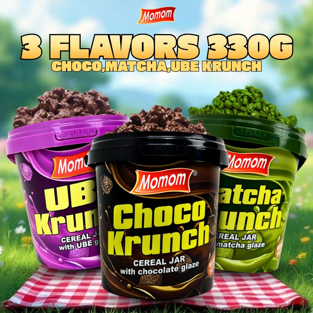 [BUY 1 TAKE 1] Momom Food Chocolate Krunch, Crunchy Cereal Snack with Chocolate Glazed (330g) — view 8