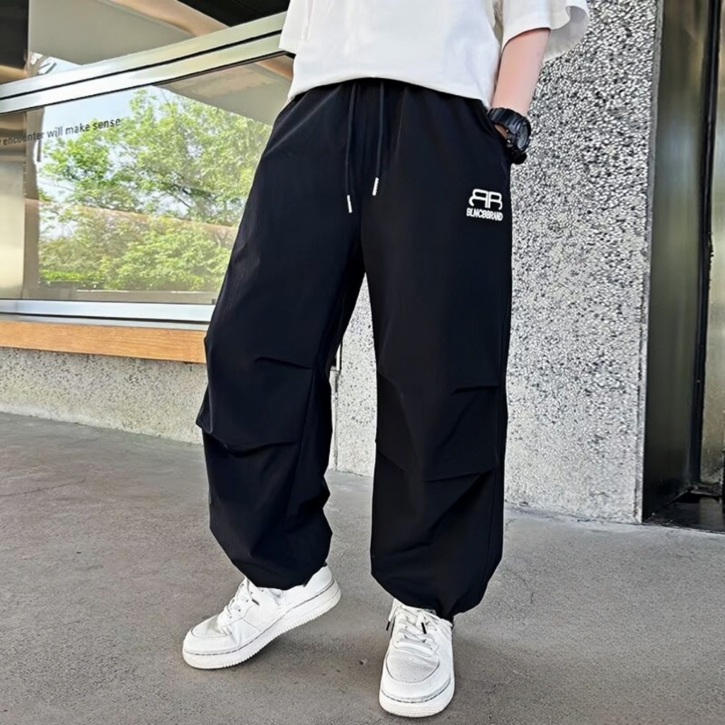 Anito Kids Boys Cargo Pants Casual Wide Legs Sports Stylish Pants Jogging Trousers  For 120-160CM - Image 5