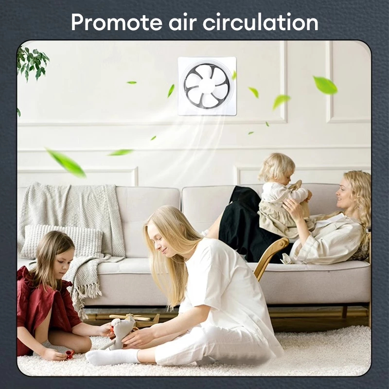 OOKAS Strong Wind Quiet Exhaust Fan Ceiling Standard Wall Household For Kitchen,Room,Bathroom Fan - Image 6