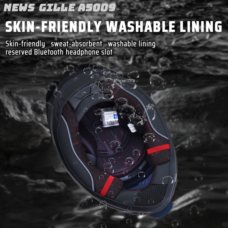 【𝑶𝑭𝑭𝑰𝑪𝑰𝑨𝑳】 GILLE PHOENIX Open Face Dual Visor Revo Helmet Full Face Modular Motorcycle Original - Image 6