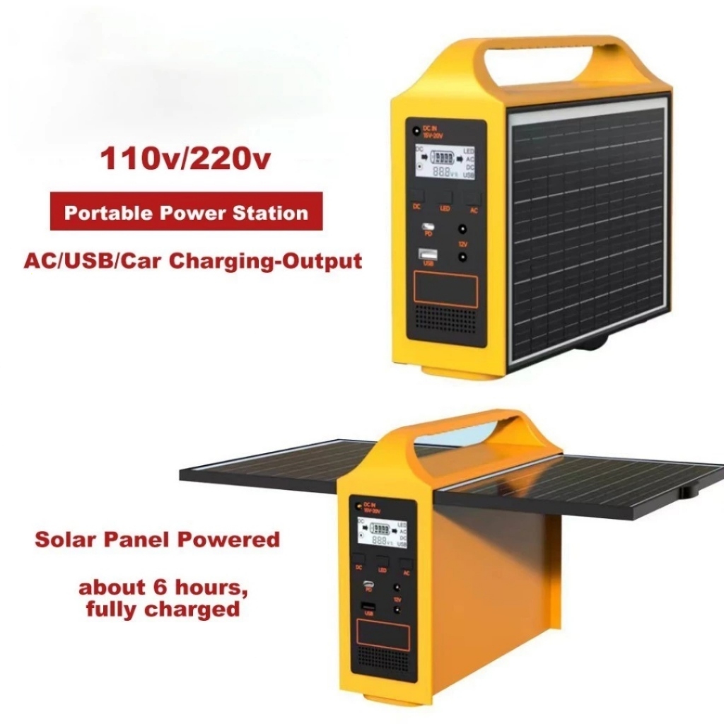 Evtor EG014 200W Portable Power Station with Built-in Solar Panel Solar Generator for Outdoor Use - Image 4
