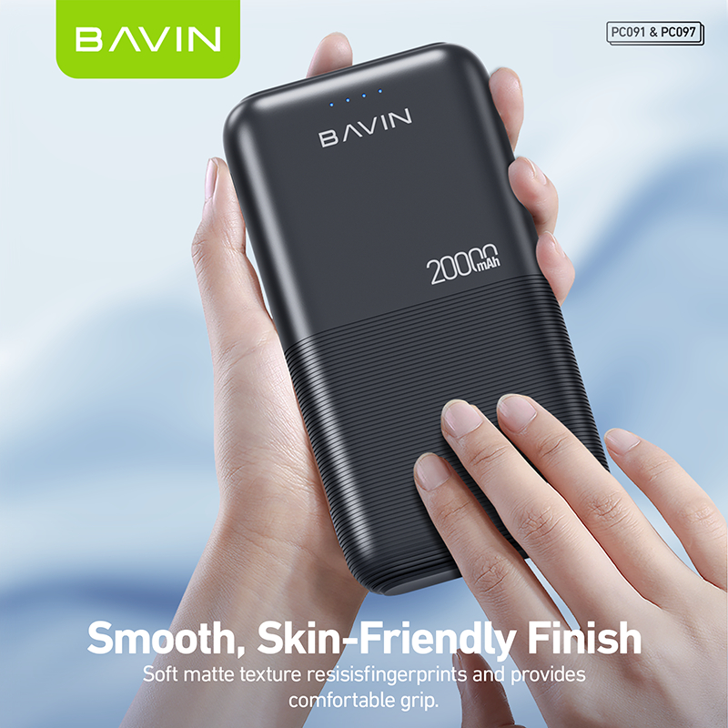 BAVIN PC091 20000mAh / PC097 10000mAh Portable Powerbank 2.1A Quick Charging Dual Input & USB Output - Image 3