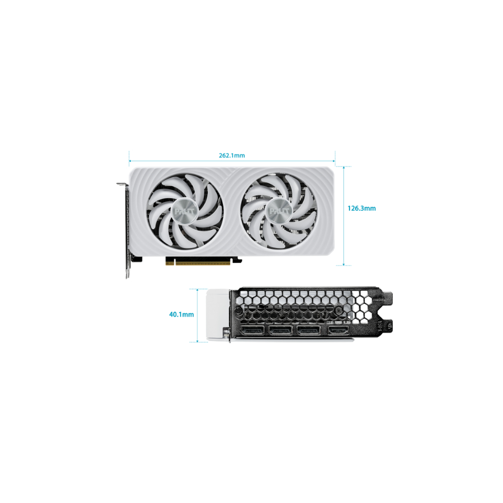 Palit NVIDIA® GeForce RTX™ 5060 8GB GDDR7 WHITE (NE75060U19P1-GB2063M) - Image 6