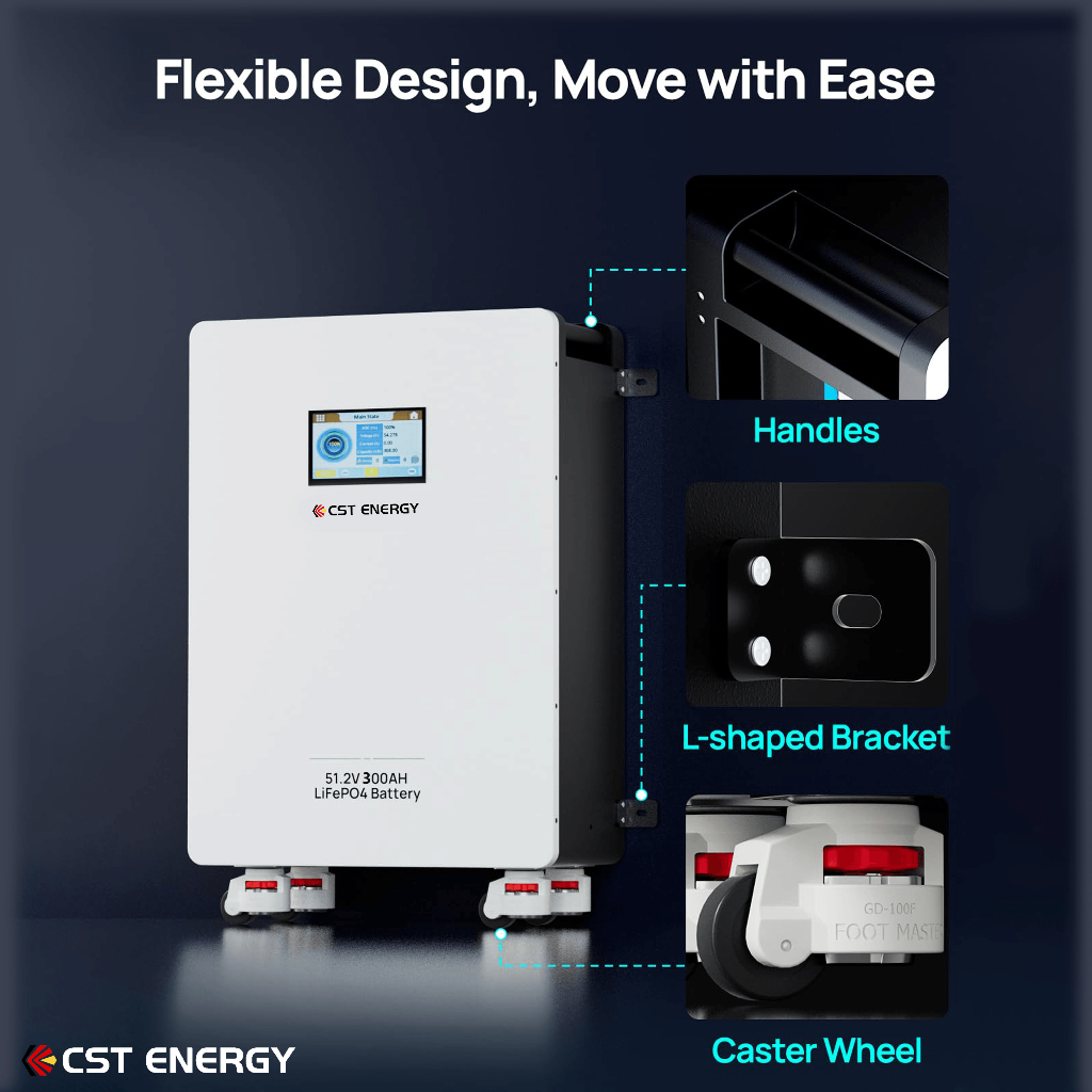 CST LiFePO4 battery 48V 324/100Ah JBD smart BMS 16S 100A Solar battery Maintenance-free Home Backup - Image 6