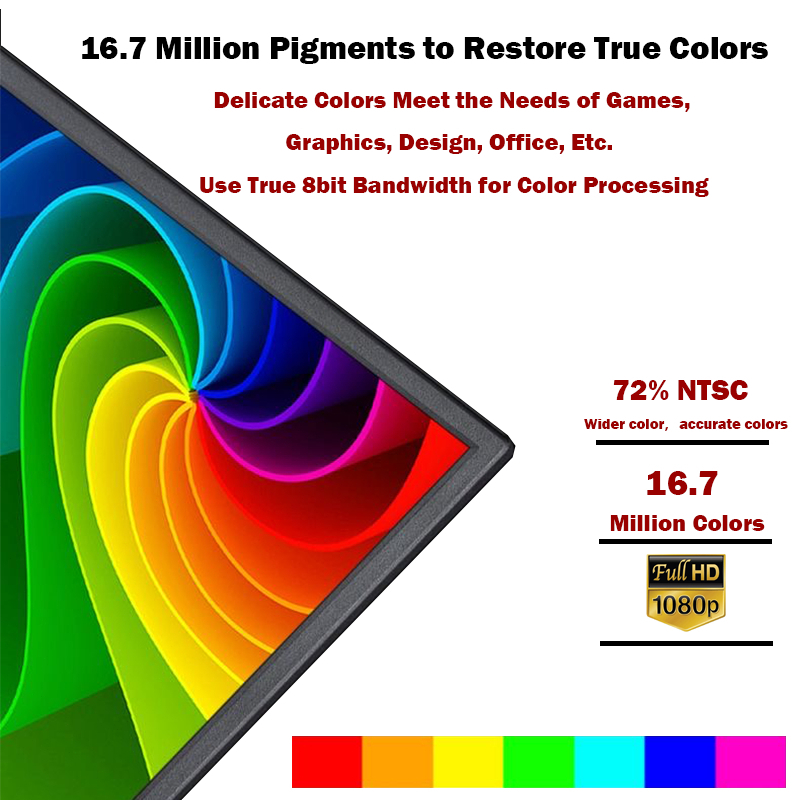 Expose 27/24/22/19 Inch Led Monitor 1080P 75hz 60hz Flat 1ms Monitor For PC Computer Laptop N200HD — view 5