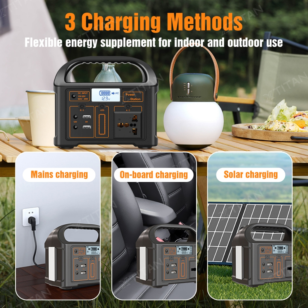 (2026 NEW)MKT 300W Portable Power Station with 80W Solar Panel Set for Home Outdoor Power Supply - Image 6