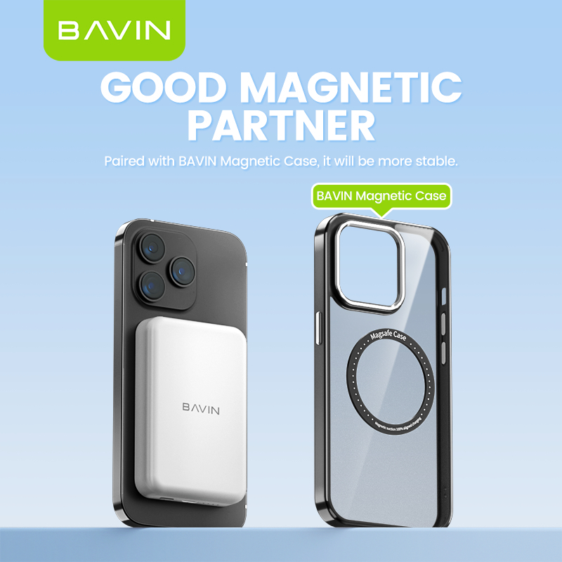 BAVIN PC029P 5000mAh / PC1016 10000mAh Wireless Magnetic Powerbank Fast Charging w/ Magnetic Ring - Image 3