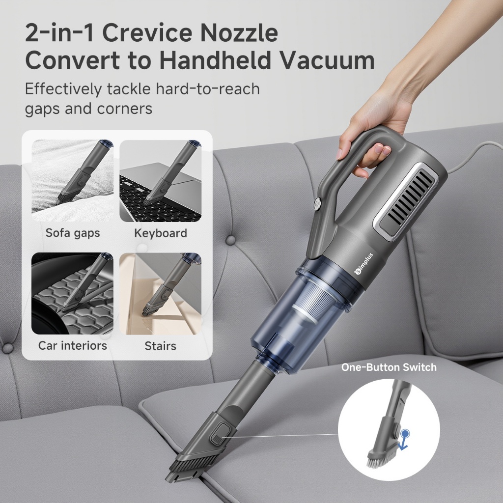 Simplus Vacuum Cleaner 17000Pa Strong Suction 3 in 1 Portable Handheld Multi-use Ultra Quiet - Image 3