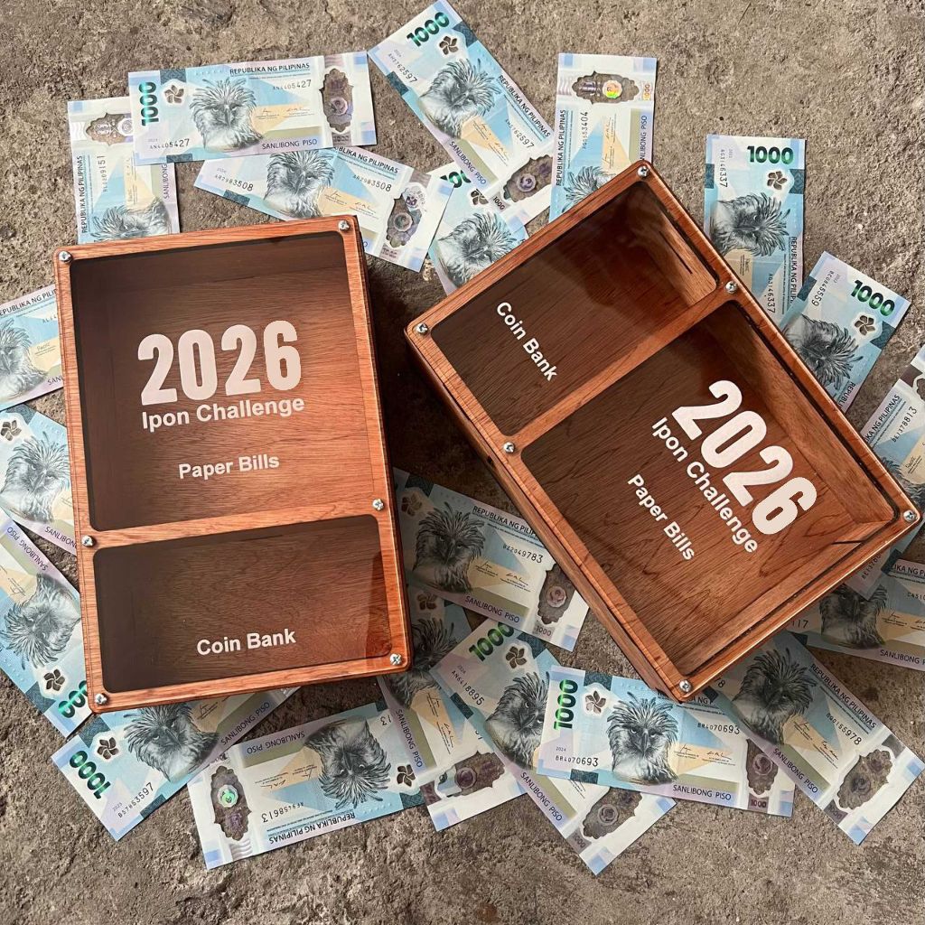 2 in 1 Wooden Personalized Alkansya / Free Engrave - Image 4