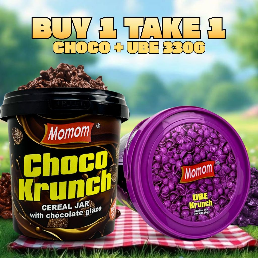 [BUY 1 TAKE 1] Momom Food Chocolate Krunch, Crunchy Cereal Snack with Chocolate Glazed (330g) — view 3