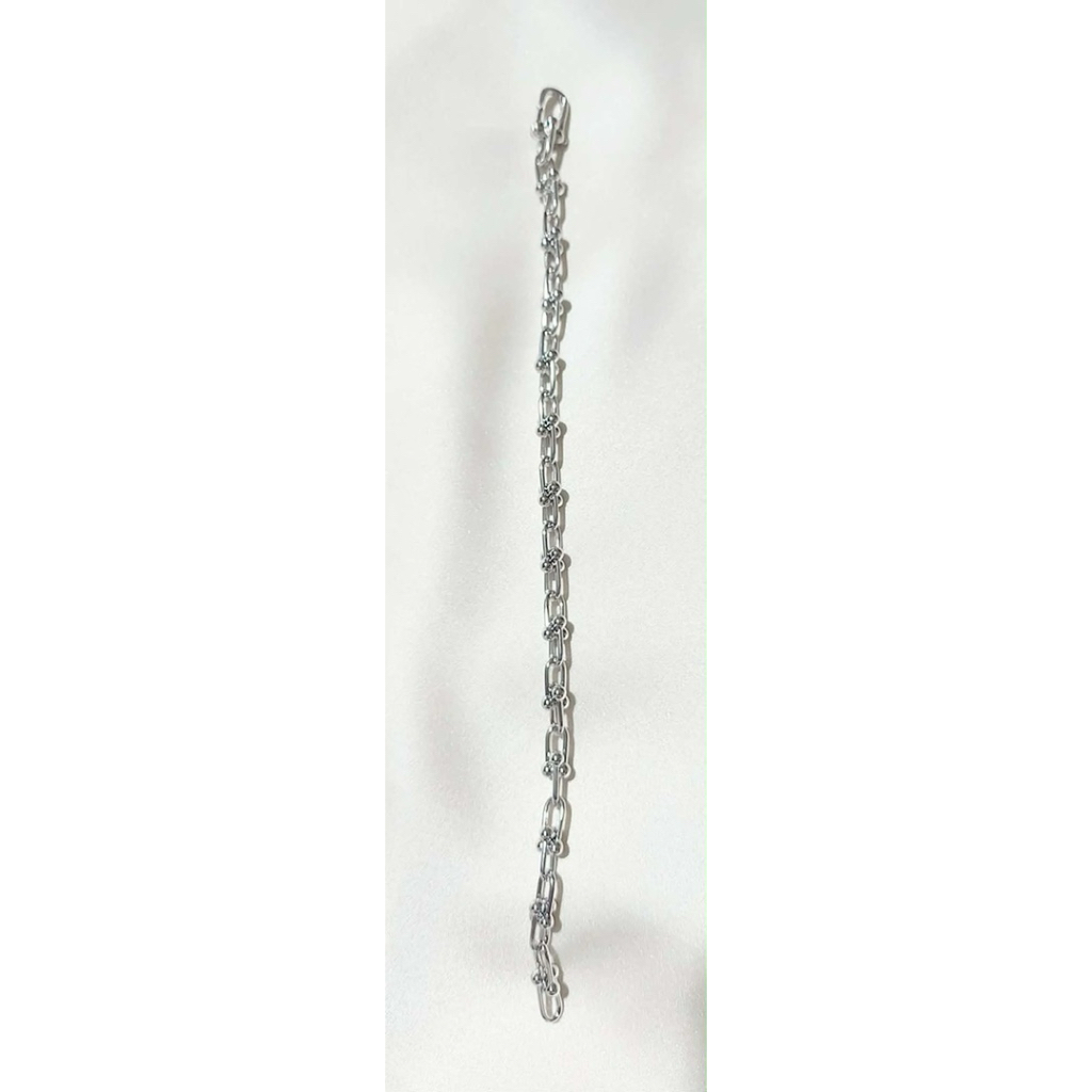 HardWear-Inspired Micro Link Bracelet | Small Link | 19cm | Platinum Setting product photo 3
