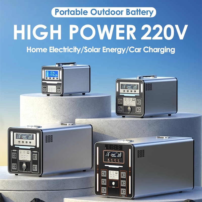 1000W Portable Power Station 988000mAh 220V With 45W Solar Panel For Home Outdoor Emergency — view 7