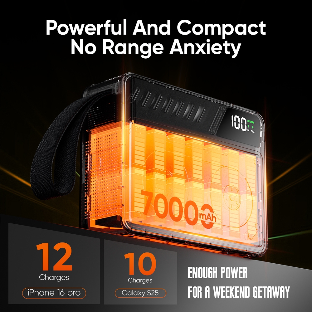 Rapoo RA70 PRO 70000mAh Powerbank Original Super Fast Charging 2 Input 4 Output High Capacity - Image 3