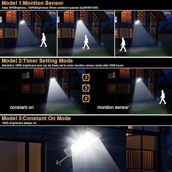 Buy 1 Take 1 Solar Light Solar Street Light Outdoor Waterproof Automatic Sensor Lamp With Remote - Image 6