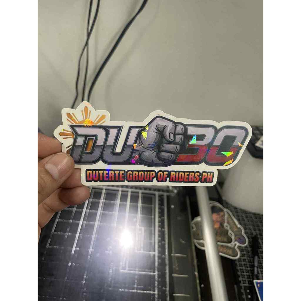 DU30 GROUP OF RIDER  sticker v1  BUY 1 TAKE 1  of PREMIUM QUALITY STICKER (waterproof scratchproof) — view 2