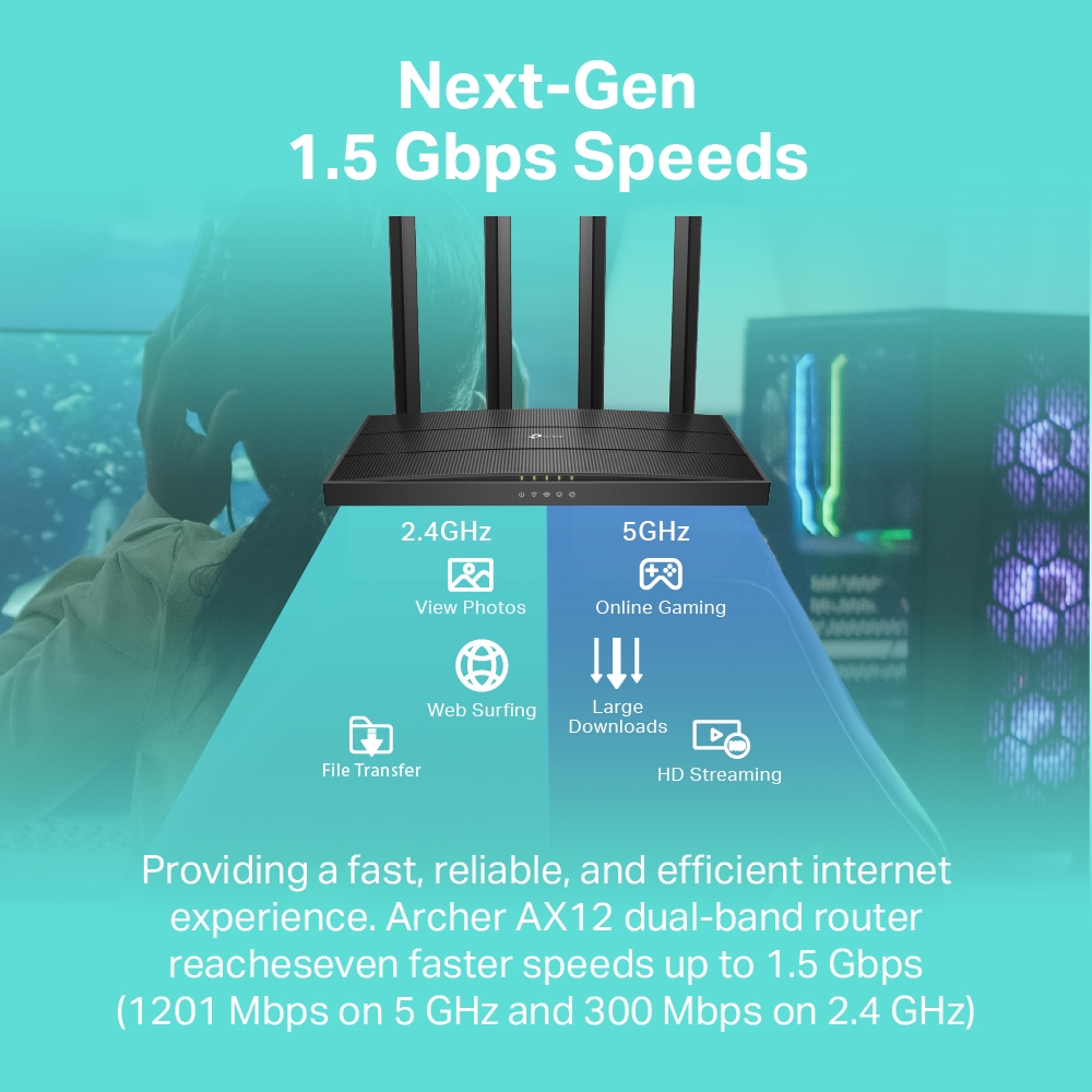 TP-Link Official Store | Archer AX12 | AX1500 | Wi-Fi 6 Router | Access Point | Gigabit Router - Image 2