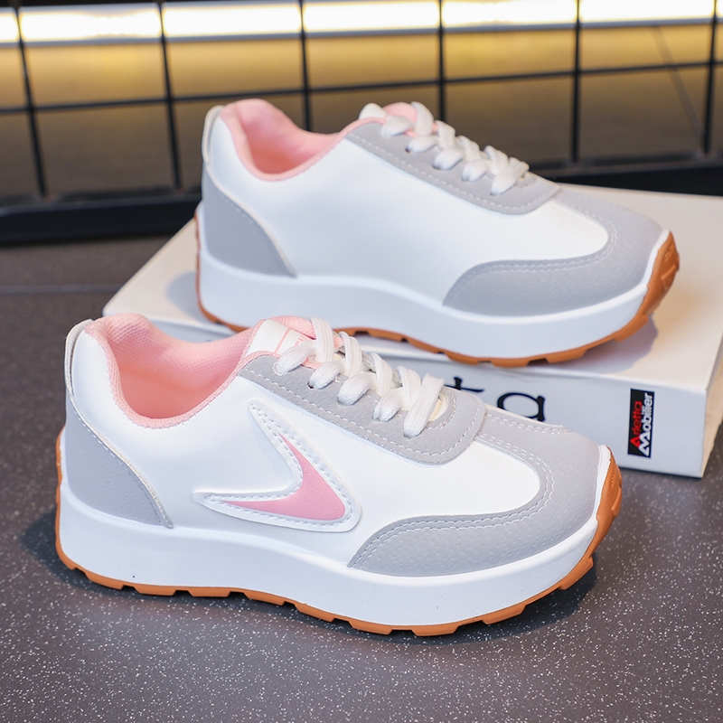 【On Hand】 Korean Shoes For Kids Girls Rubber Shoes Sneakers White Shoes Cute Baby Shoes Size 26-37 - Image 2