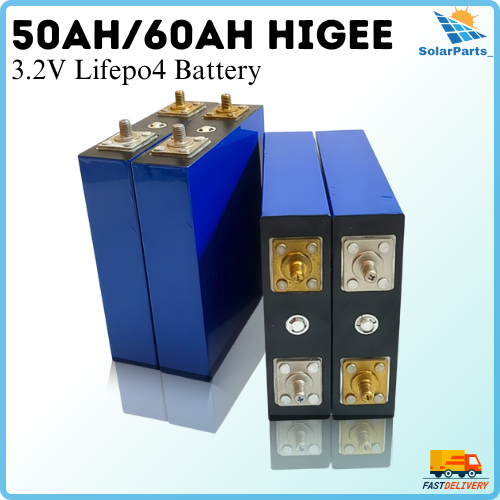 3.2V HIGEE 50Ah / 60Ah LiFePO4 Battery Rechargeable Cell Deep Cycle Long Lasting for Solar, DIY — view 8