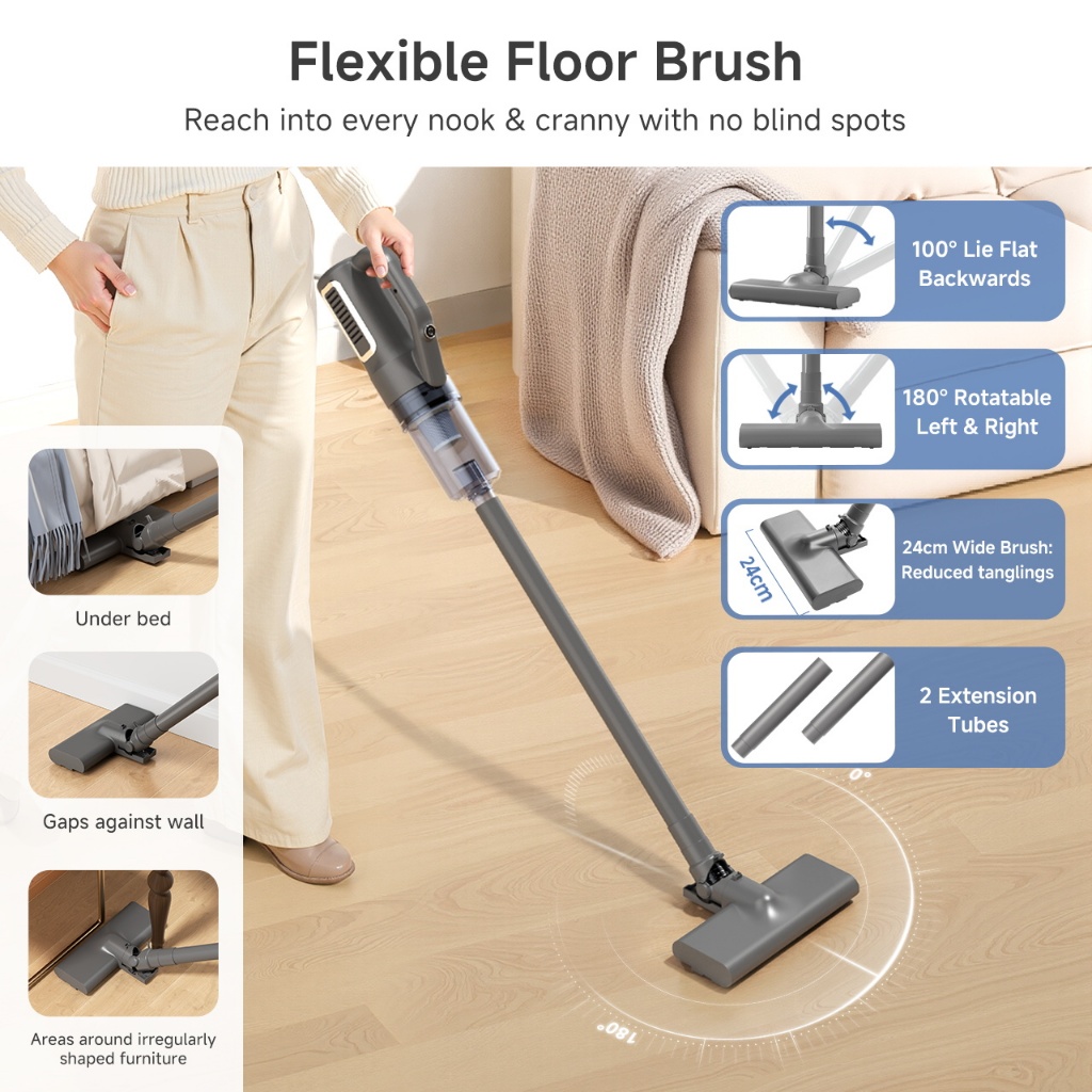 Simplus Vacuum Cleaner 17000Pa Strong Suction 3 in 1 Portable Handheld Multi-use Ultra Quiet - Image 6
