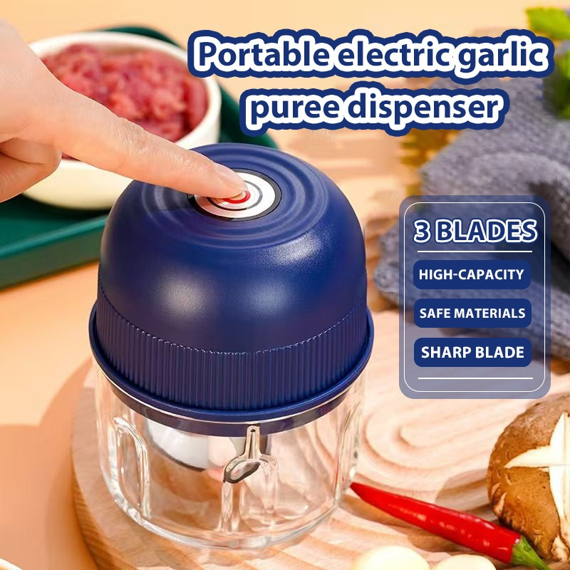 300ml Capacity meat grinder Food processor electric meat grinder Portable electric garlic masher