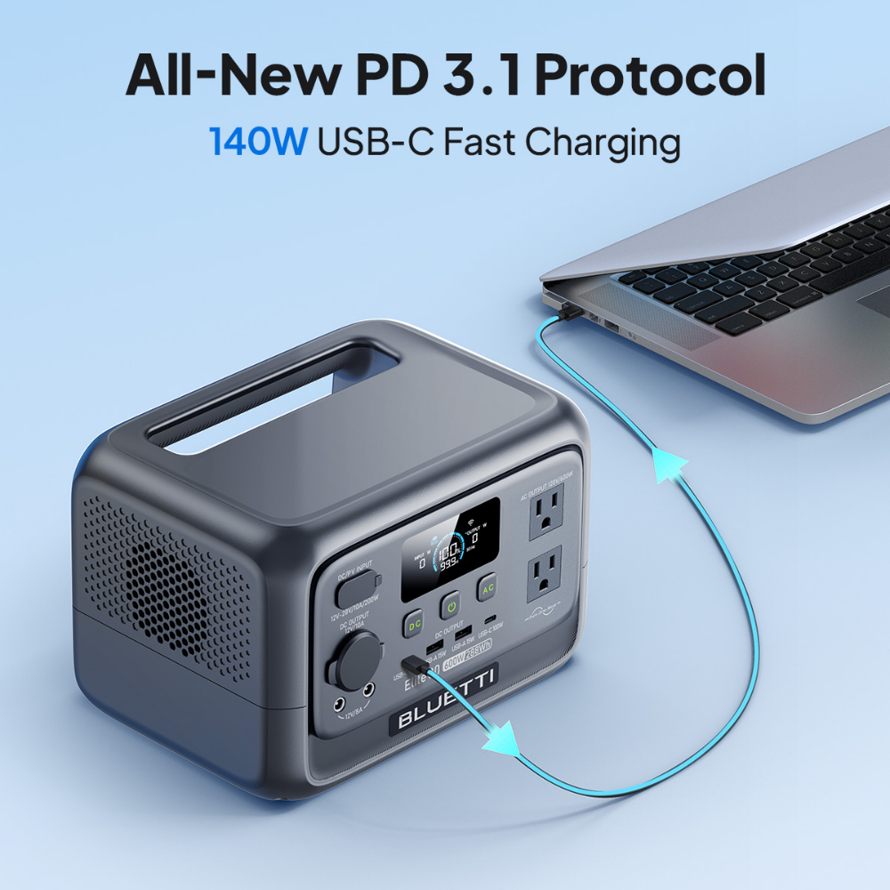 【Power outage essential】BLUETTI Elite 30 V2 Wh 90000mAH Fast Charge Solar Generator - Image 4