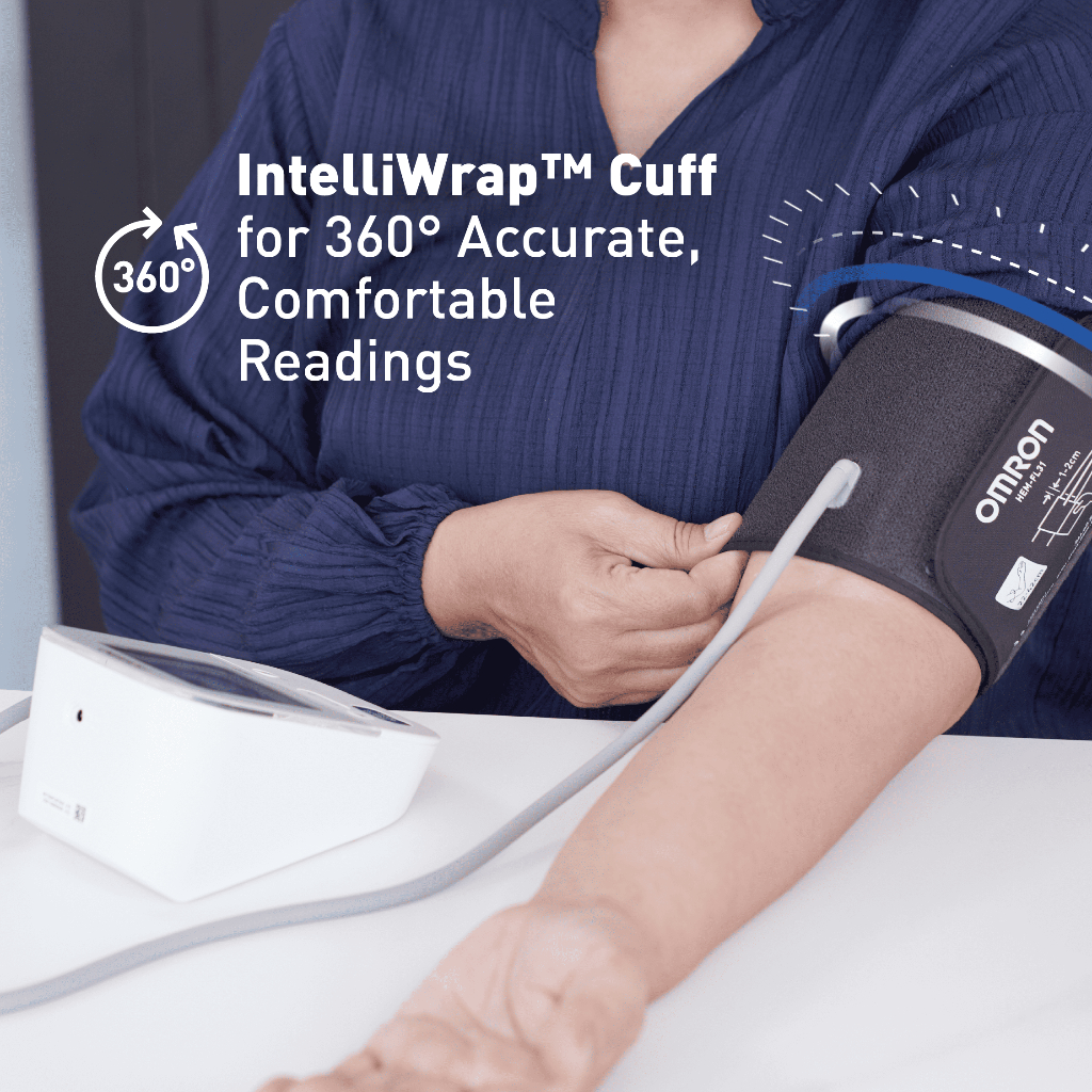 Omron HEM-7156T-A Automatic Upper Arm Blood Pressure Monitor BPM Digital w/ Bluetooth & Intellicuff - Image 3