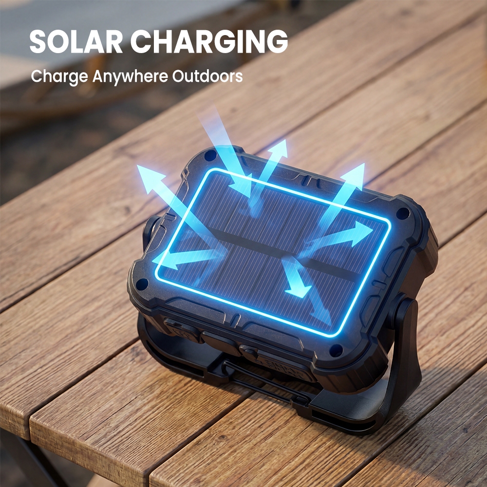 Orashare OL26 Magnetic COB Work Light 3600mAh Rechargeable 800LUM Super Bright Solar Camping Lamp — view 6