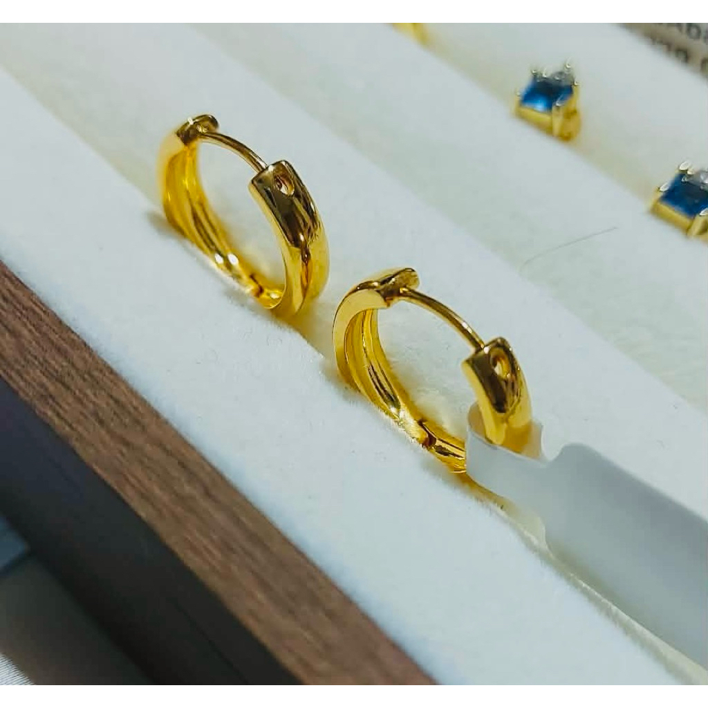 Medium Round Loop Earrings Japan Gold