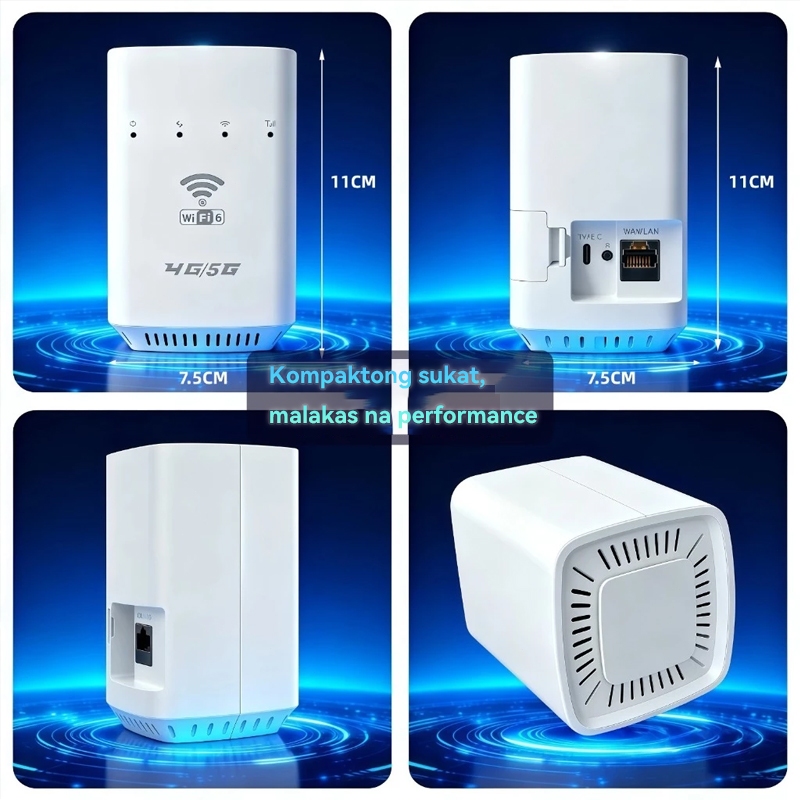 YAMY WIFI6 Router with sim slot Speed Router 1000 Mbps Supports 4G/5G Compatible with all SIM cards - Image 2