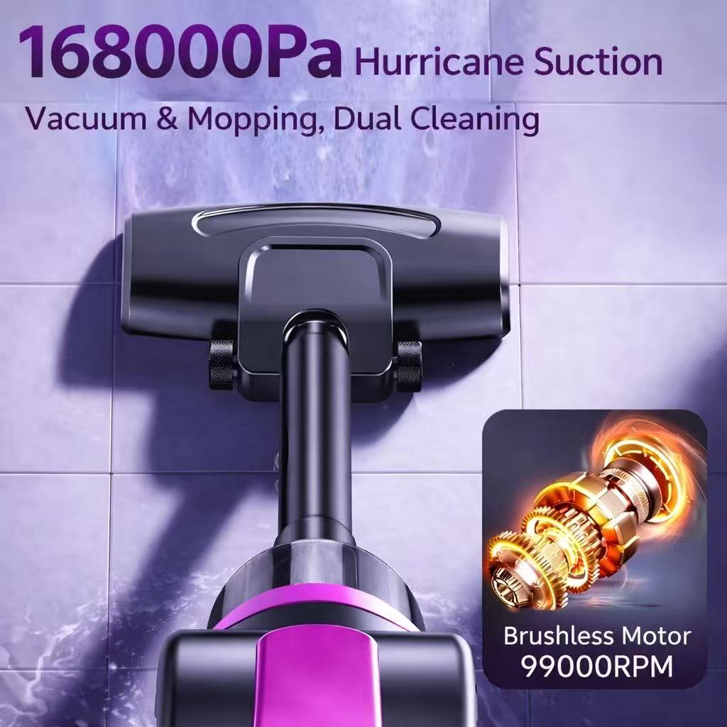 TOSHIBA Cordless Vacuum Cleaner 168000Pa Suction UV Mite Removal Brushless Motor 8in1 — view 2