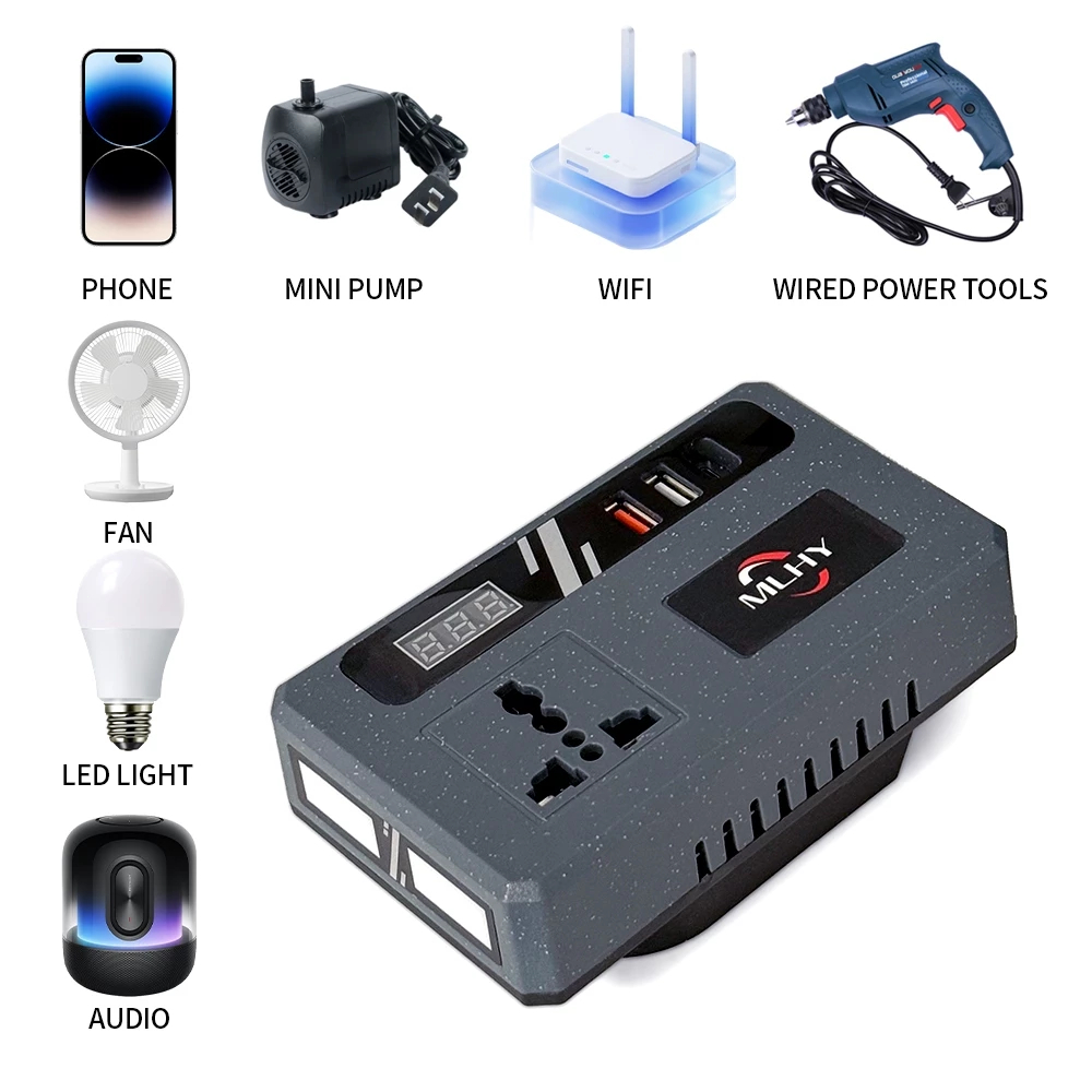21V Portable Mini Intelligent Inverter Power Converter Power Station Generator — view 3