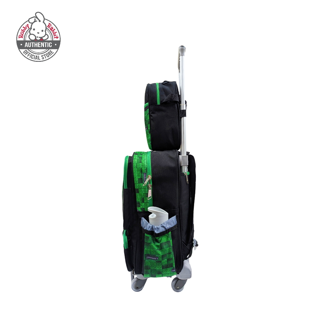 Robby Rabbit Pixel World 17-Inch Detachable Trolley (Green) — view 7