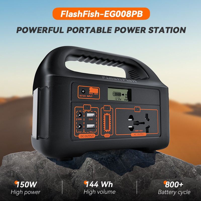IMUTO Premium Solar Power Station 96000mAh Portable Power Station Emergency Backup Solar Generator — view 5