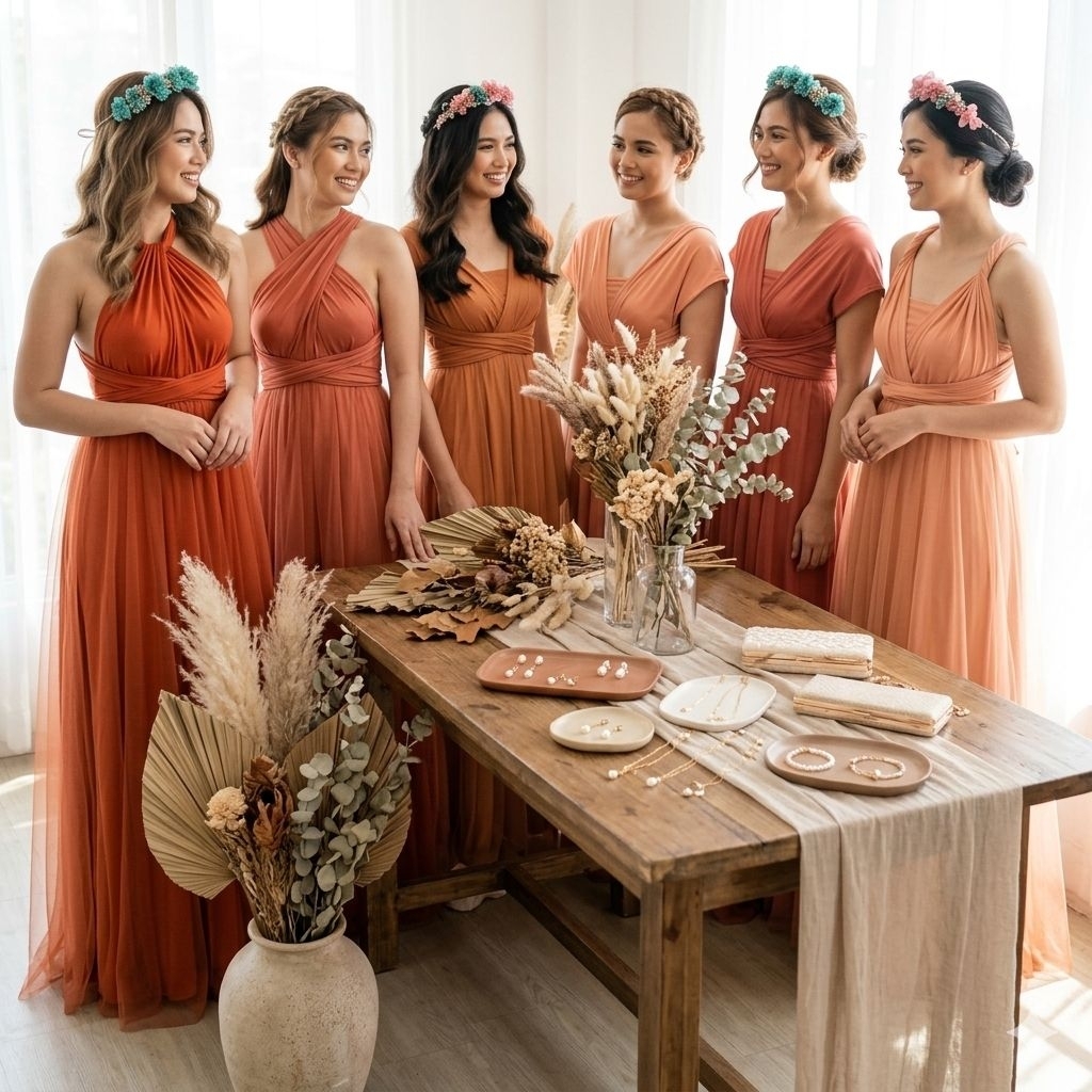 strapless open back dress Burnt Orange Prom Dress | Burnt Orange Maxi Dress main image 0