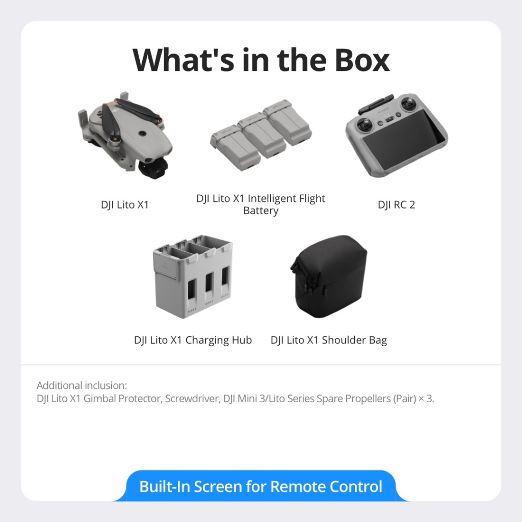 lito x1 dji - 1/1.3 Inch Sensor | Omnidirectional Obstacle Sensing | ActiveTrack | 15km Transmission — view 4