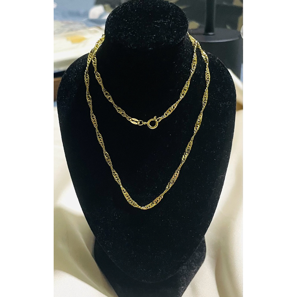 Twisted Chain Necklace | Premium Gold Setting product photo 3