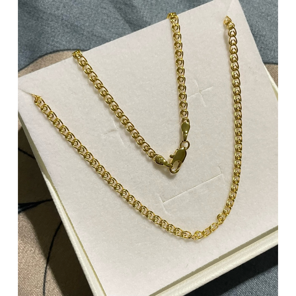 Link Chain Necklace | Yellow Gold Setting 23 inches product photo 5
