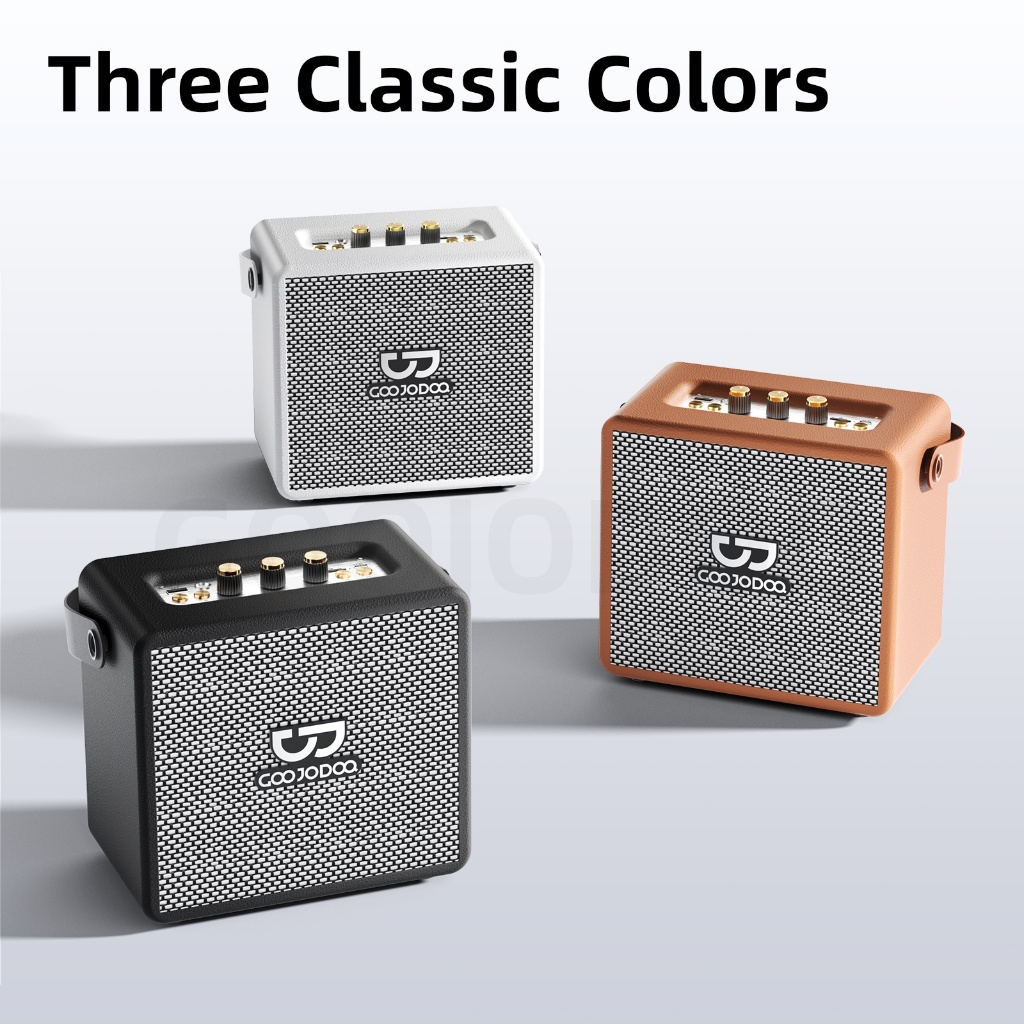 GOOJODOQ 3600mAh Wireless Bluetooth Speaker with Microphones Mini Karaoke 3D Stereo Big Size TF Card — view 6