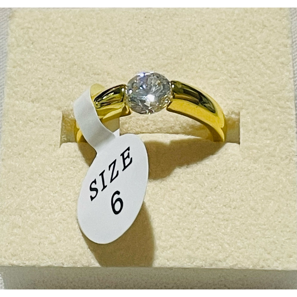 classic soitaire ring size6 product photo 3